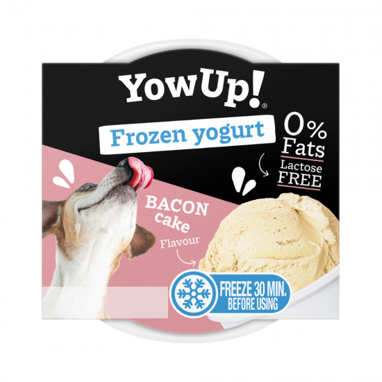 Λιχουδιά Σκύλου Yow Up  Παγωτό Frozen Yogurt Bacon Cake 110gr