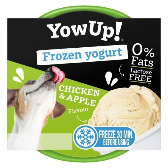 Λιχουδιά Σκύλου Yow Up  Παγωτό Frozen Yogurt Chicken Apple 110gr