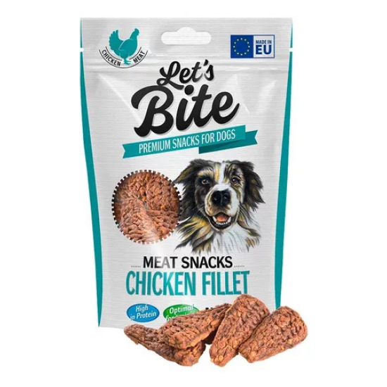 Λιχουδιά Σκύλου Let's Bite Chicken Fillet 80gr