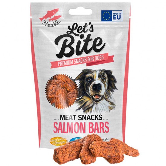 Λιχουδιά Σκύλου Let's Bite Salmon Bars 80gr