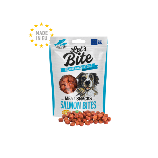 Λιχουδιά Σκύλου Let's Bite Salmon Bites 150gr