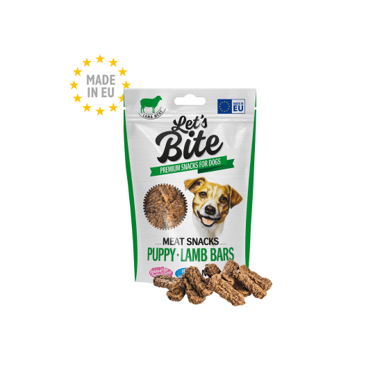 Λιχουδιά Σκύλου Let's Bite Puppy Lamb Bars 80gr