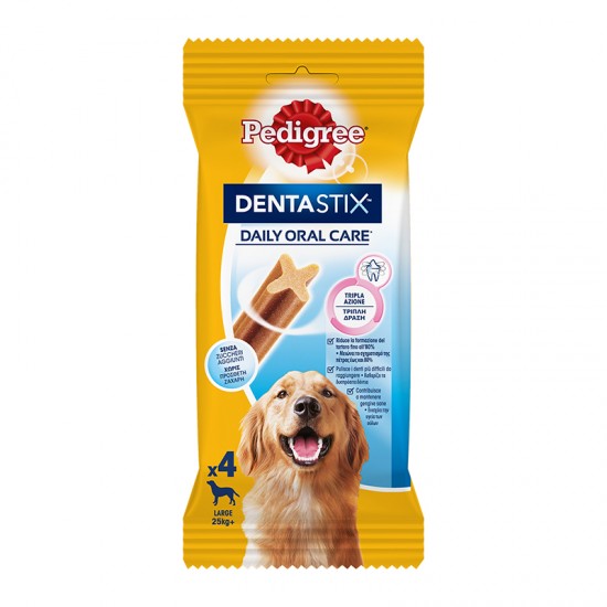 Λιχουδιά Dental Pedigree Dentastix Large 308gr (4 τεμ) 1+1 Δώρο)