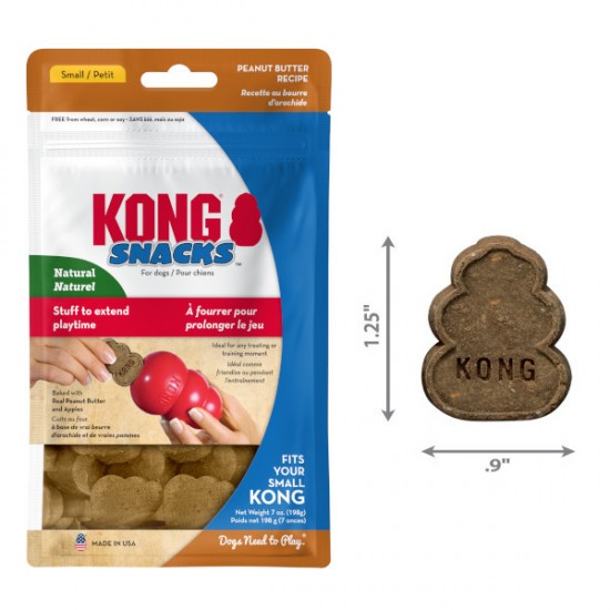 Μπισκότο Σκύλου Kong Snacks Peanut Butter Small 198gr