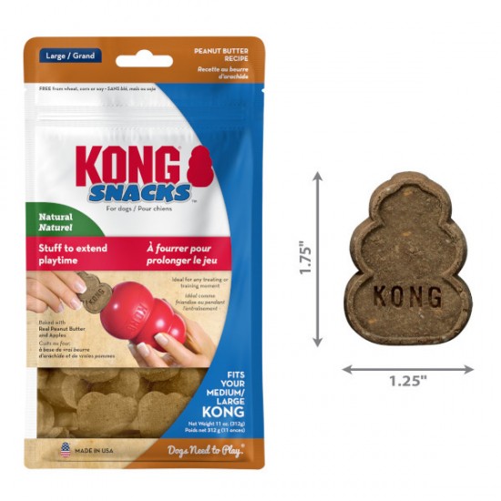 Μπισκότο Σκύλου Kong Snacks Peanut Butter Large 312gr