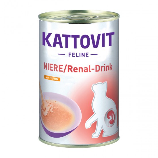 Φαρμακευτική Κονσέρβα Γάτας Kattovit Renal Drink 135ml