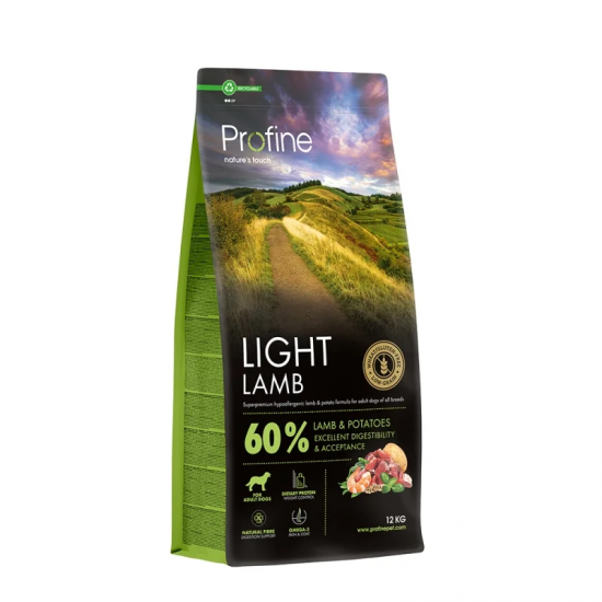 Profine Dog Light Lamb 12kg + 3kg Δώρο